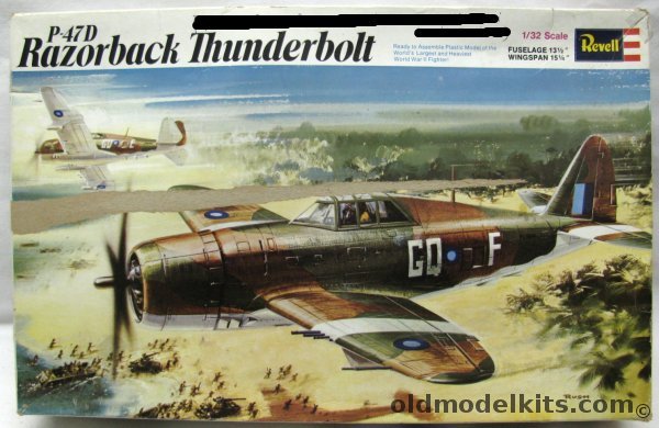 Revell 1/32 P-47D Razorback Thunderbolt - RAF South East Asia, H151 plastic model kit